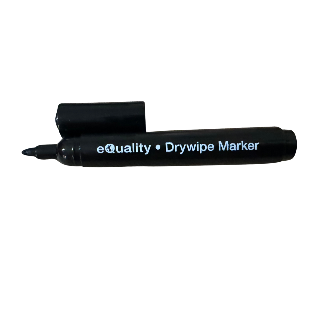 12 eQuality Drywipe Markers (Black)