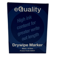 12 eQuality Drywipe Markers (Black)