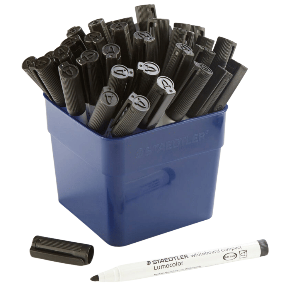 36 Staedtler Drywipe Markers (Black)