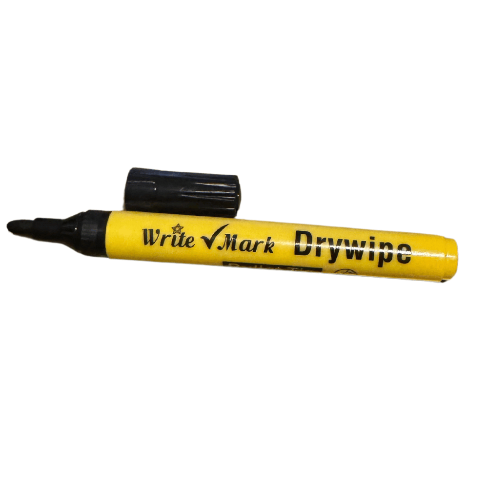 100 WriteMark Drywipe Markers (Black)