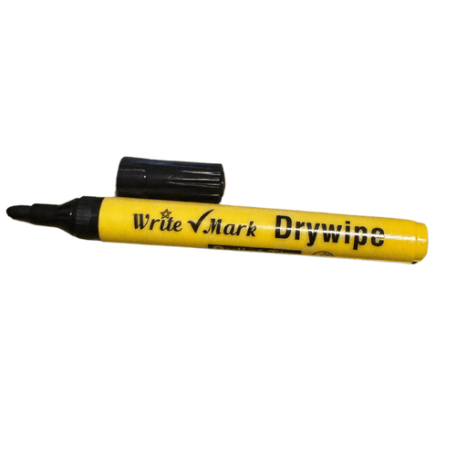 100 WriteMark Drywipe Markers (Black)