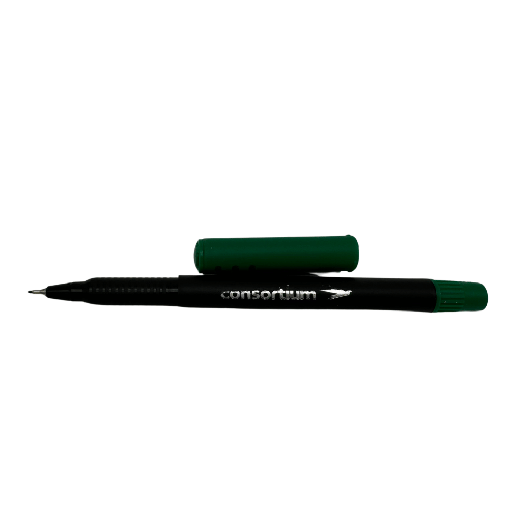 10 Green Fineliner Pens
