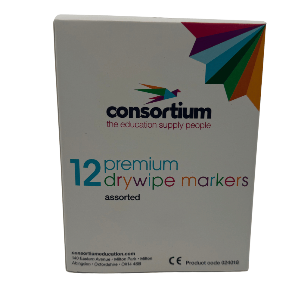 12 Premium Drywipe Markers (Assorted)