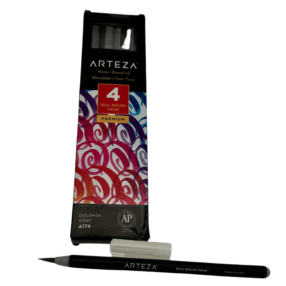 Arteza Grey Ink Brush Pens