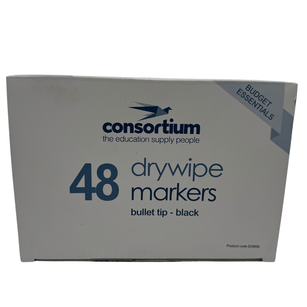 48 Drywipe Markers (Black)
